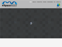 Tablet Screenshot of espacehost.com